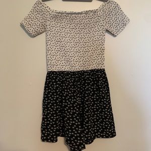 Black and White Romper
